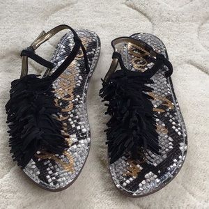 Sam Edelman Gela, Black Suede Sandle 9M